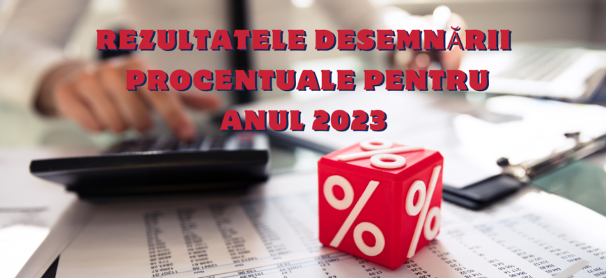 rezultatele desemnarii procentuale pentru anul 2023