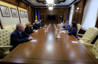 Președintele Parlamentului, Igor Grosu, a discutat cu fosta președintă a Lituaniei, Dalia Grybauskaite, și cu lidera opoziției din Belarus, Sviatlana Tsikhanouskaya