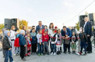 FOTO// Echipa bașcanului Evgenia Guțul, cu suportul lui Ilan Șor și a sponsorilor, a modernizat strada Timiryazev din Bugeac