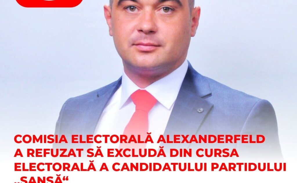 Comisia Electorală Alexanderfeld a refuzat să excludă din cursa electorală candidatul partidului "Șansă". Ce motive a invocat 1 comisia electorala alexanderfeld a refuzat sa excluda din cursa electorala