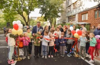 FOTO// Încă un proiect finalizat la Orhei pe strada Iona Iakir. Proiectul de renovare a tuturor curților din Orhei este aproape de finalizare