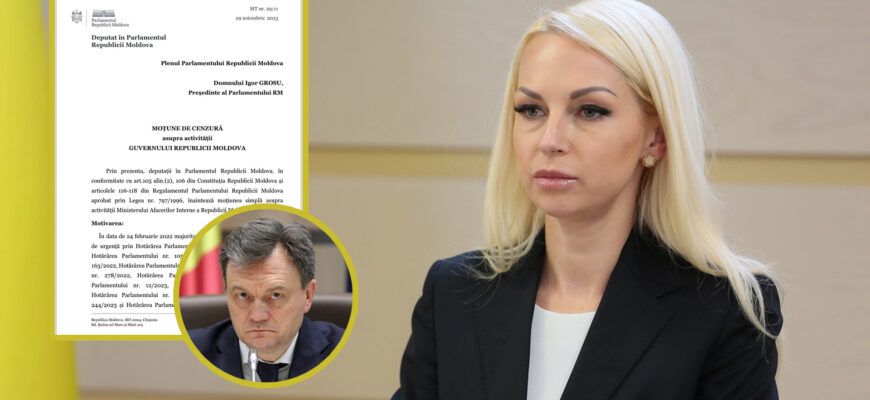 marina tauber ilan sor dorin recean premier guvern motiune de cenzura doc shor