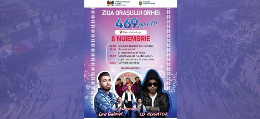 Interpreții români Nemuritorii și Luis Gabriel, invitați la cea de-a 469-a aniversarea a Orheiului