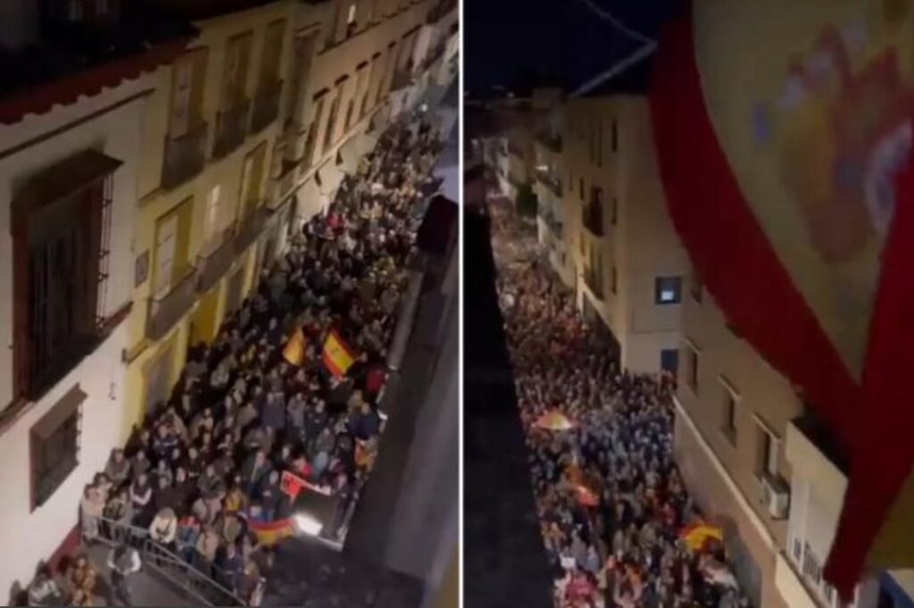 VIDEO// Proteste în Madrid. Manifestanții care protestau pașnic au fost gazați și bătuți cu bastoane 1 VIDEO// Proteste în Madrid. Manifestanții care protestau pașnic au fost gazați și bătuți cu bastoane