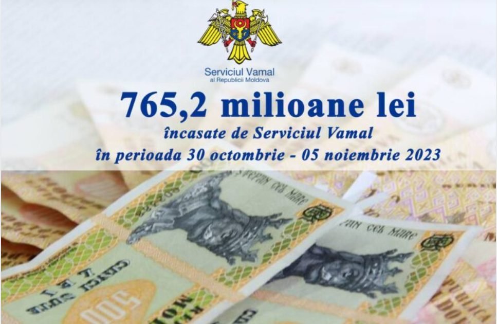 Raportul săptămânii - Serviciul Vamal raportează încasări de peste 765,2 milioane de lei