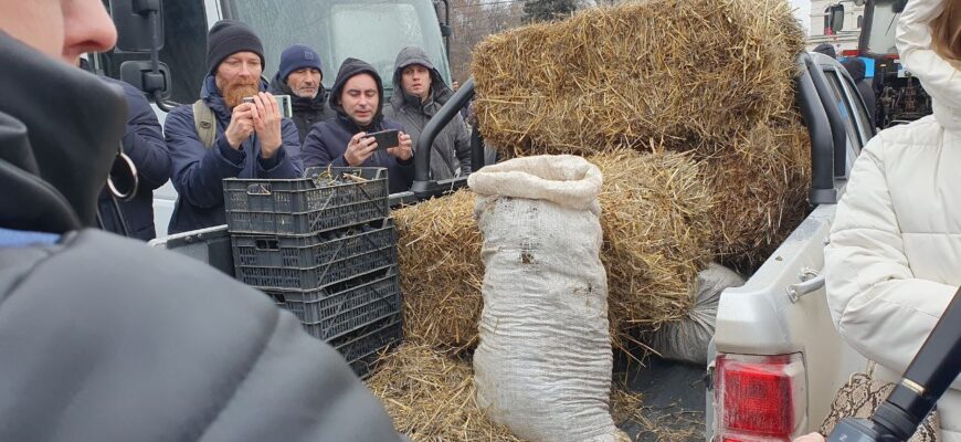 gest disperat al agricultorilor