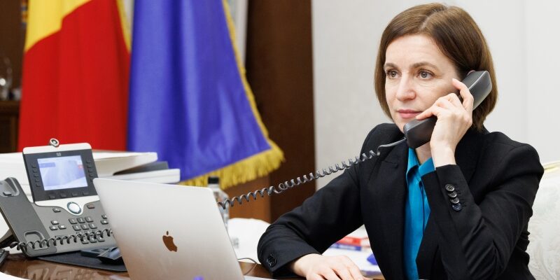 maia sandu a discutat telefonic