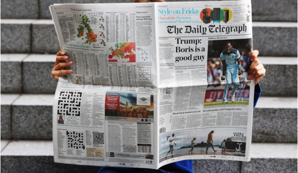 vanzarea grupului the telegraph