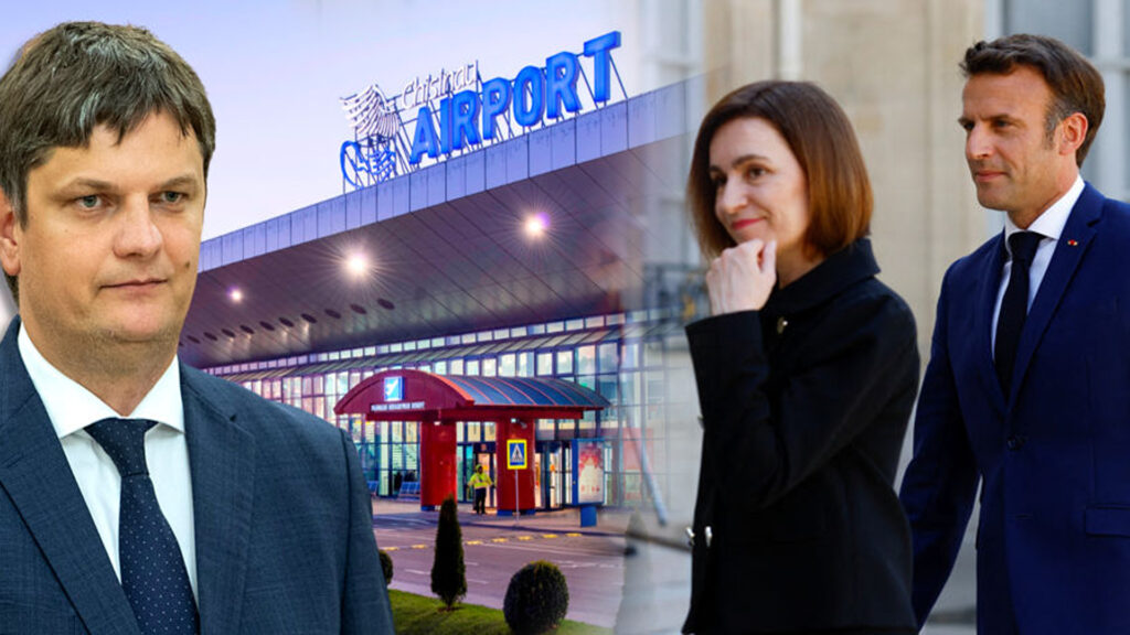 maia sandu aeroport franta macron andrei spinu
