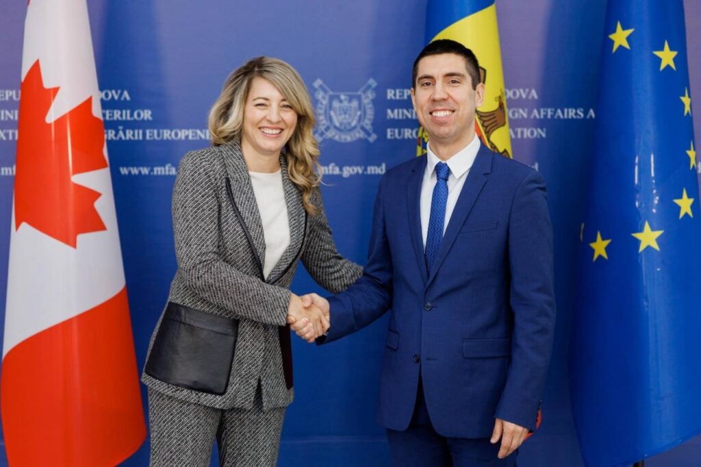 mihai popsoi a gazduit o la maeie pe ministra afacerilor externe a canadei melanie joly