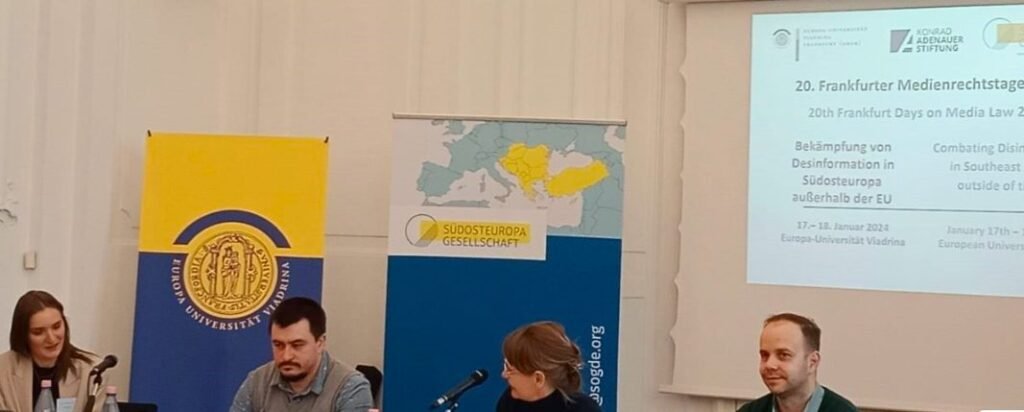 Membrul CA, Orest Dabija, a participat la conferința prilejuită Zilelor legislației media în Frankfurt 1 Membrul CA, Orest Dabija, a participat la conferința prilejuită Zilelor legislației media în Frankfurt