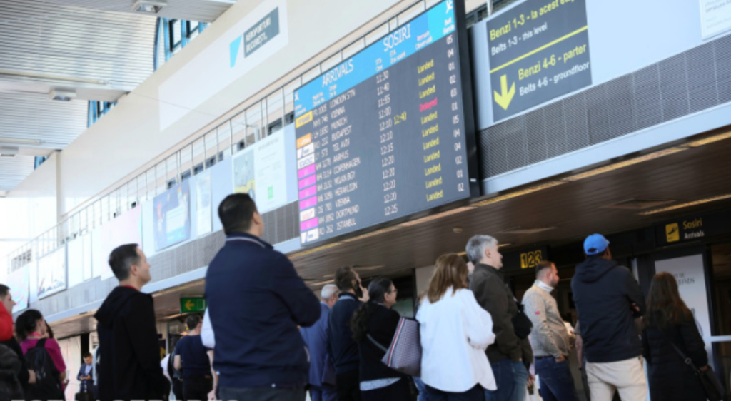 panica intr un avion tarom