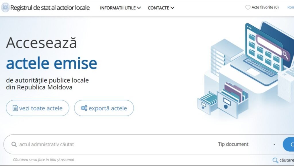 „Impozite și taxe locale” – noua rubrică din Registrul de stat al actelor locale