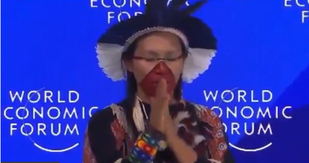 ritual samanic la forumul de la davos