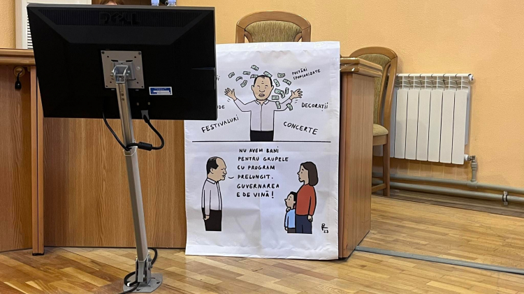 Din nou scandal, la ședința CMC. Consilier MAN: „Daca în ședința trecută Zinaida Popa era Marina Tauber, de data asta este mireasă”