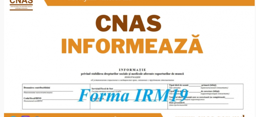 aspecte la completarea formei irm 19