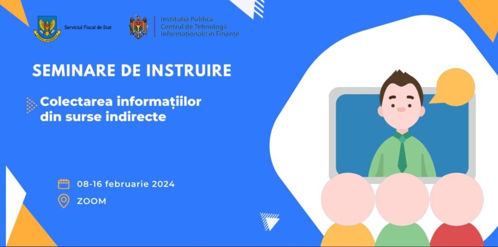 Serviciul Fiscal de Stat va organiza în perioada 08-16 februarie 2024 seminare gratuite de instruire on-line pentru contribuabili 1 Serviciul Fiscal de Stat va organiza în perioada 08-16 februarie 2024 seminare gratuite de instruire on-line pentru contribuabili