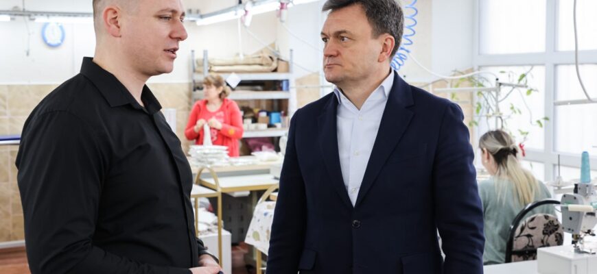 dorin recean a vizitat fabrica de producere a hainelor