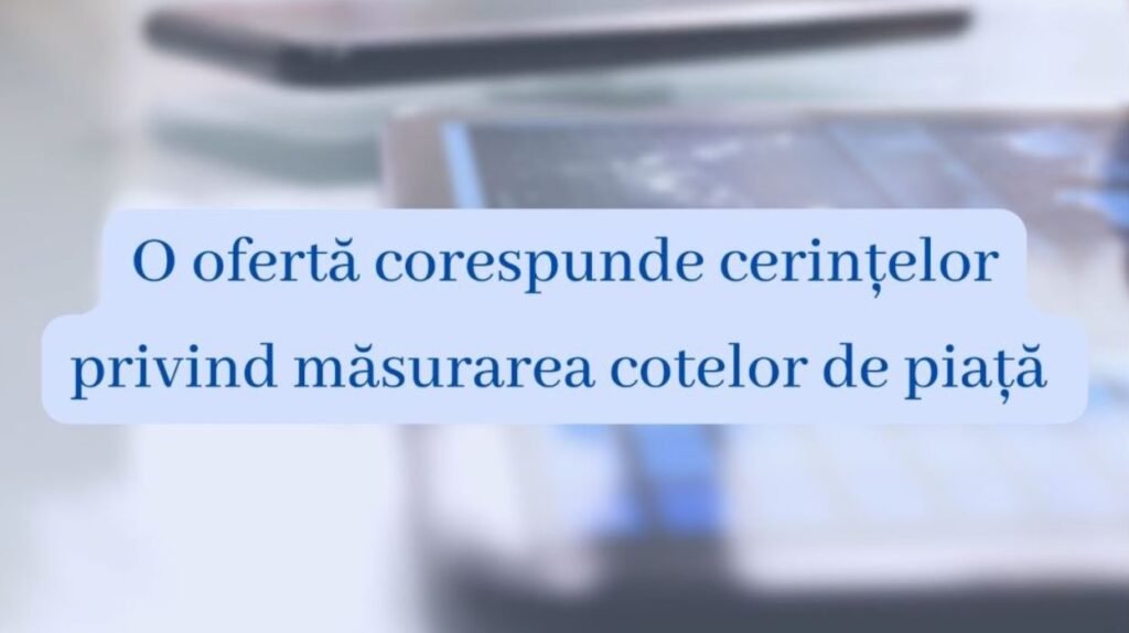 Oferta tehnică a companiei Kantar a fost declarată corespunzătoare cerințelor privind măsurarea cotelor de piață 1 Oferta tehnică a companiei Kantar a fost declarată corespunzătoare cerințelor privind măsurarea cotelor de piață