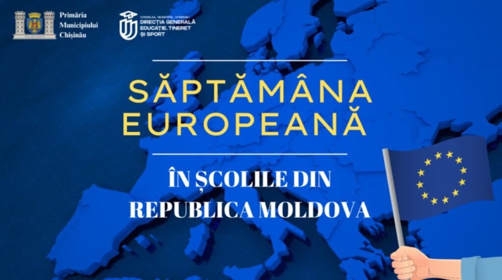 În școlile din Republica Moldova se va desfășura Săptămâna Europeană 1 În școlile din Republica Moldova se va desfășura Săptămâna Europeană