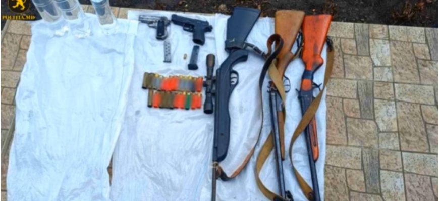 suspectat ca detinea ilegal arme