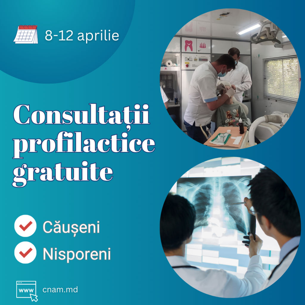 Echipele mobile de medici specialiști continuă să ofere populației consultații profilactice gratuite 1 consultatii cnam