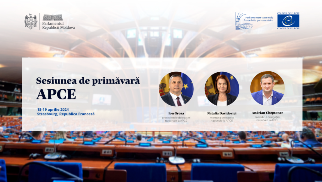 Delegația Parlamentului Republicii Moldova participă la sesiunea de primăvară a APCE 1 sesiunea de primavara a apce