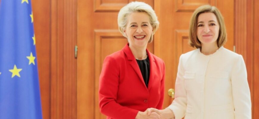 maia sandu si ursula von der leyen