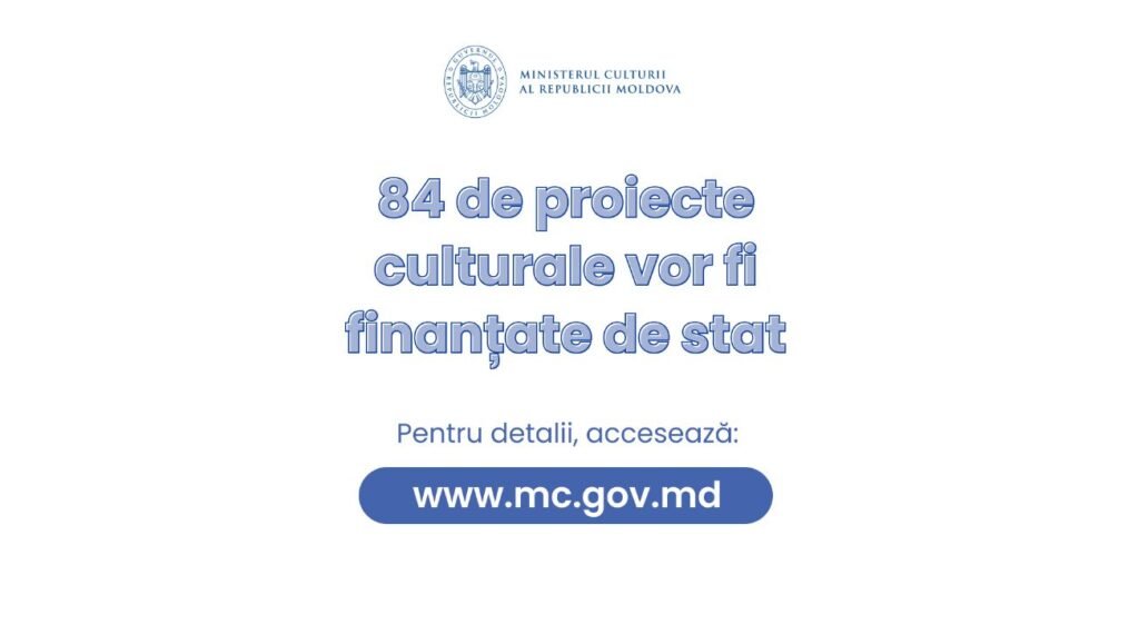 Ministerul Culturii va finanța 84 de proiecte culturale elaborate de organizațiile necomerciale 1 Ministerul Culturii va finanța 84 de proiecte culturale elaborate de organizațiile necomerciale
