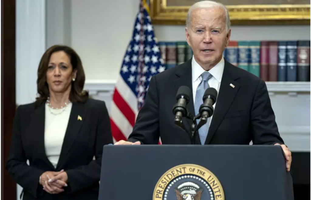 kamala harris cu biden