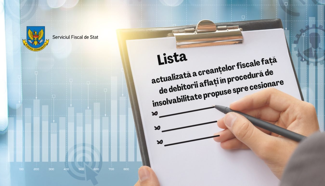 Serviciul Fiscal de Stat actualizează lista creanțelor fiscale față de debitorii aflați în procedură de insolvabilitate