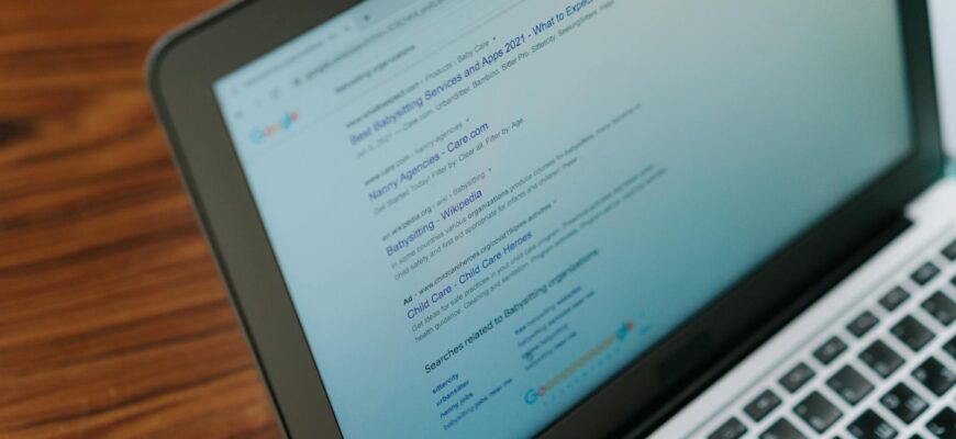 google browser on laptop