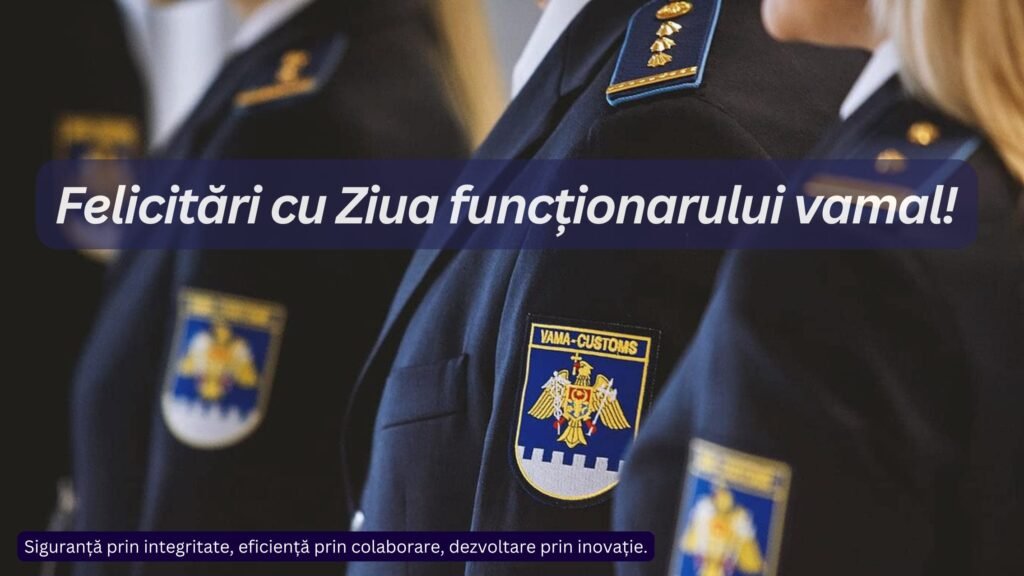Mesajul de felicitare al directorului Serviciului Vamal, Alexandru Iacub, cu prilejul Zilei profesionale a funcționarilor Serviciului Vamal