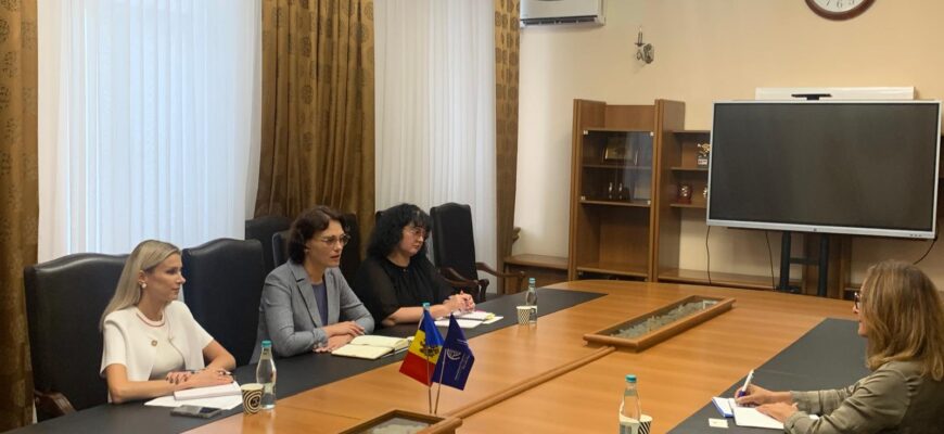 daniella misail nichitin cu sefa misiunii organizatiei internationale pentru migratie oim