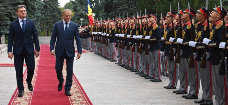 dorin recean cu donald tusk