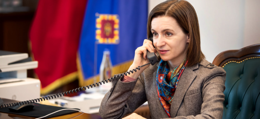 maia sandu a avut o conversatie telefonica