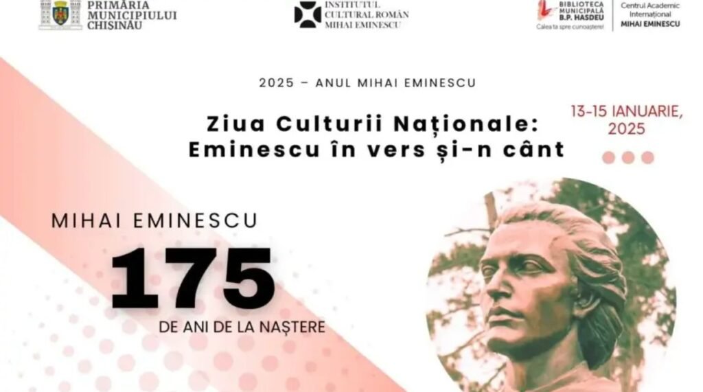 ”Eminescu-n vers și-n cânt”: Evenimentele organizate de ICR Chișinău cu ocazia Zilei Culturii Naționale 1 ”Eminescu-n vers și-n cânt”: Evenimentele organizate de ICR Chișinău cu ocazia Zilei Culturii Naționale
