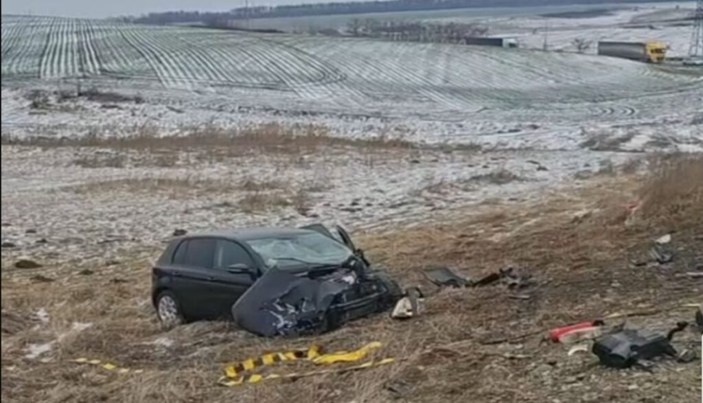 Un microbuz din R. Moldova a ars ca o torță în urma unui accident produs astăzi în România