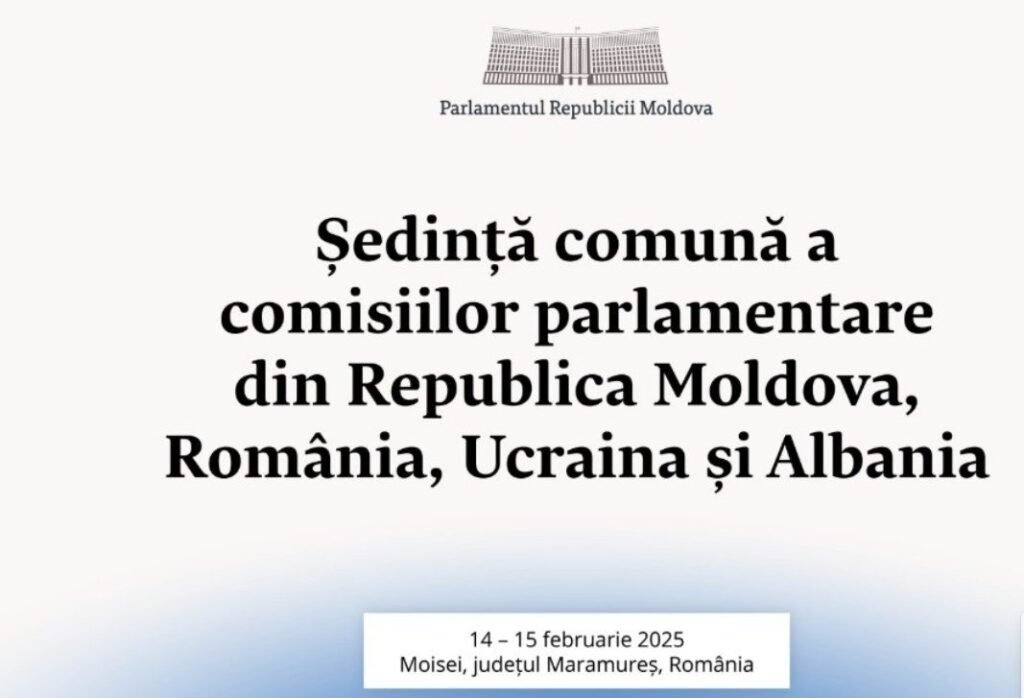 Membrii comisiilor juridice parlamentare din Republica Moldova, România, Ucraina și Albania se întrunesc în ședință comună 1 Membrii comisiilor juridice parlamentare din Republica Moldova, România, Ucraina și Albania se întrunesc în ședință comună