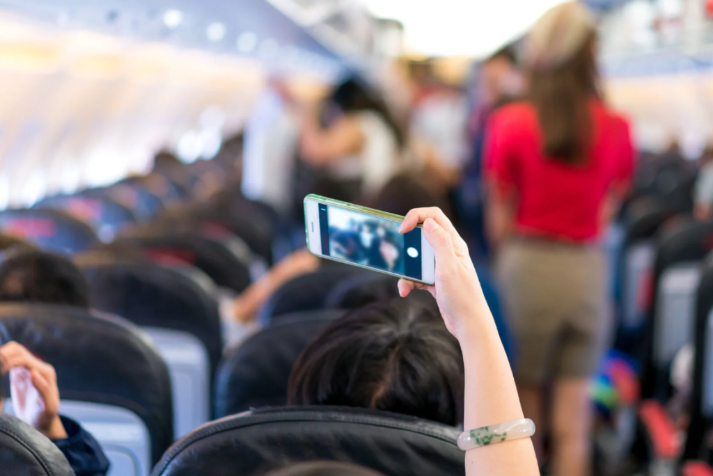 pasagera unei aeronave