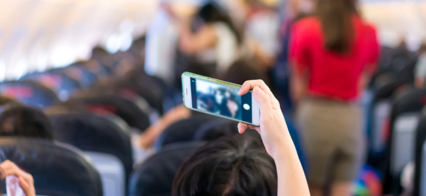 pasagera unei aeronave