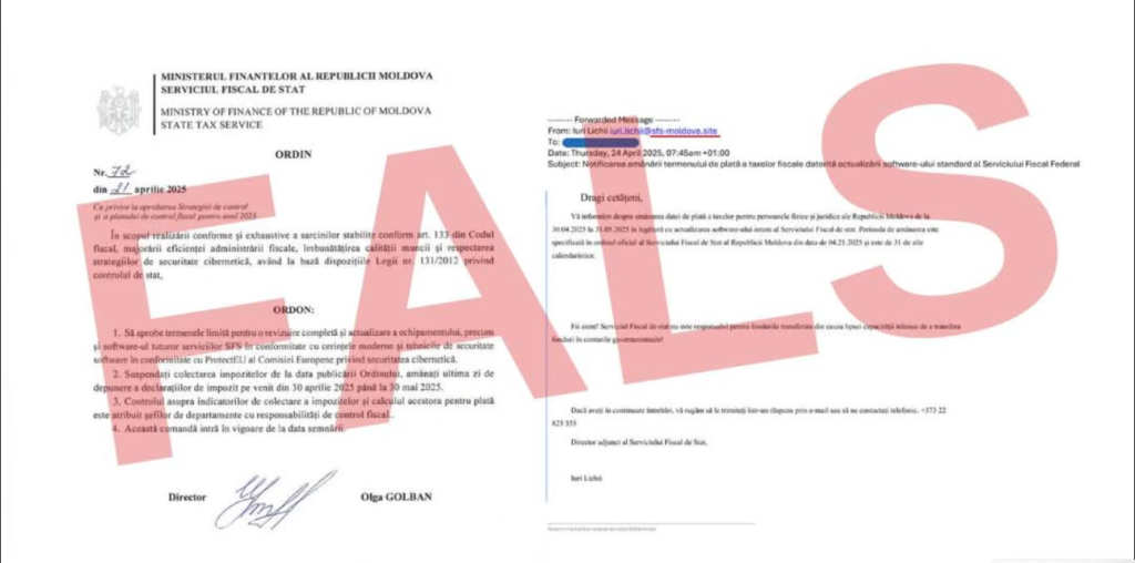 Un pretins ordin, semnat de șefa Fisc-ului, circulă în spațiul public. SFS: "E un fals!" 1 e un fals