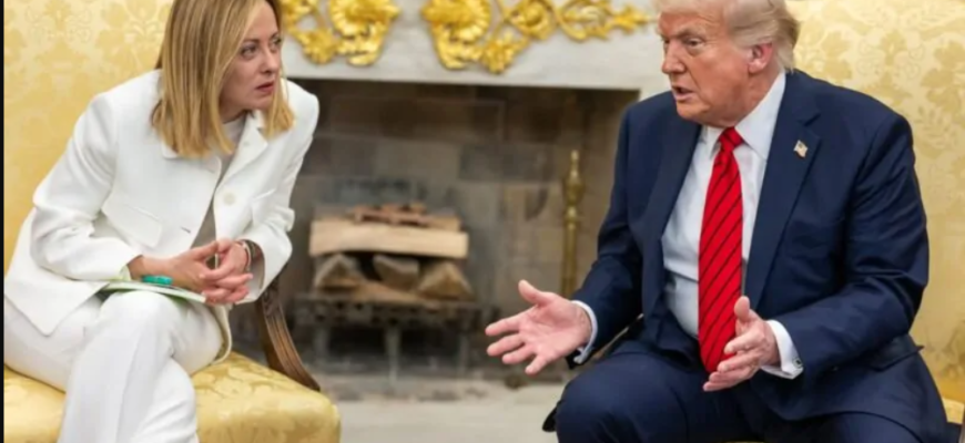 giorgia meloni in discutii cu donald trump