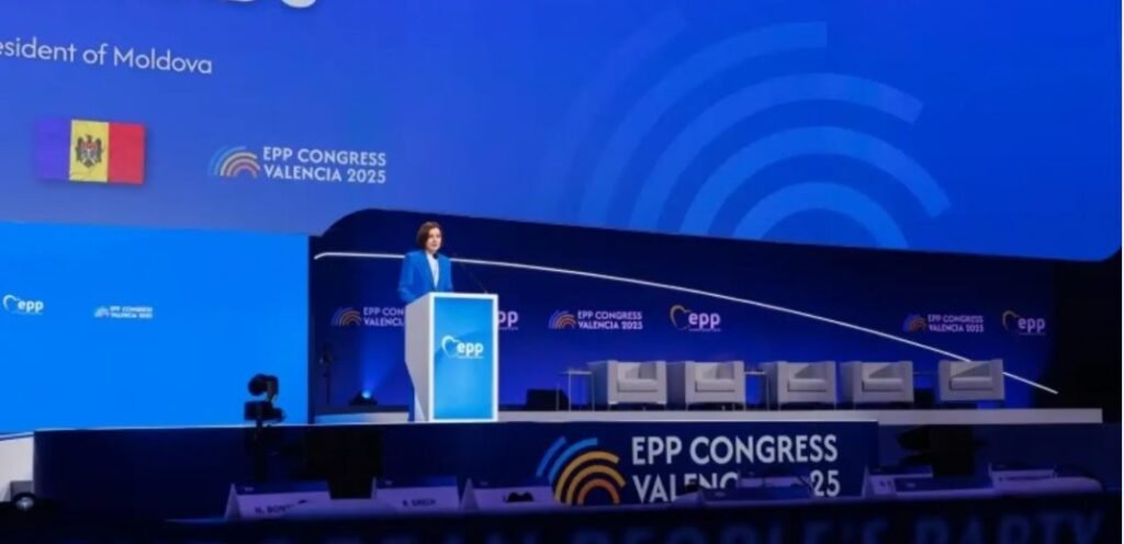 Maia Sandu, la Congresul PPE: "Aderarea Moldovei și Ucrainei va întări Europa"