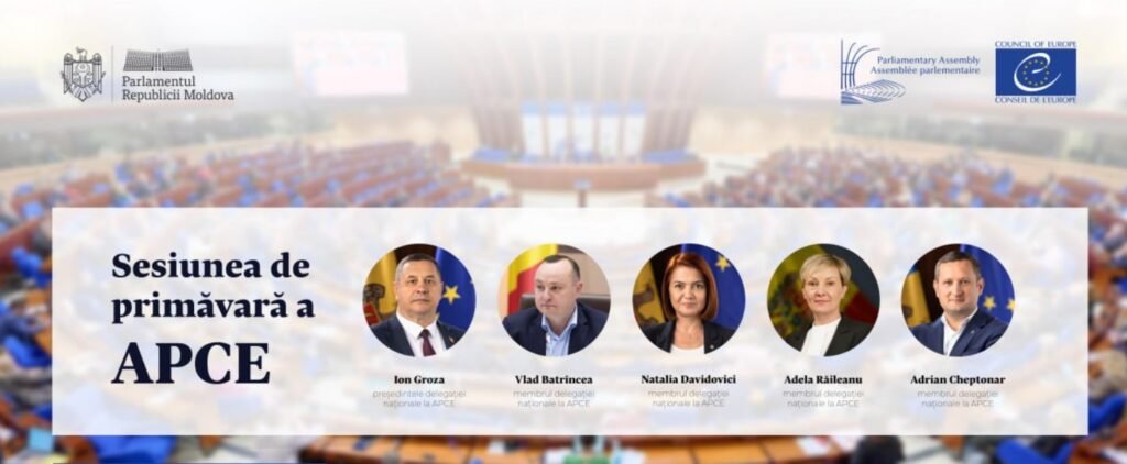 Delegația Parlamentului Republicii Moldova participă la sesiunea de primăvară a APCE 1 Delegația Parlamentului Republicii Moldova participă la sesiunea de primăvară a APCE