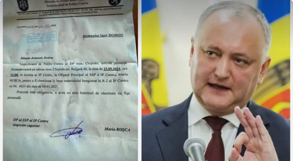 igor dodon citat de politie