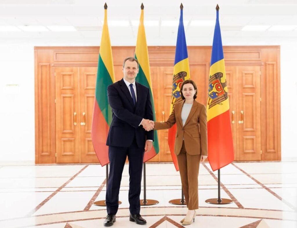 Maia Sandu a avut astăzi o întrevedere cu Prim-ministrul Lituaniei, Gintautas Paluckas, aflat într-o vizită oficială la Chișinău