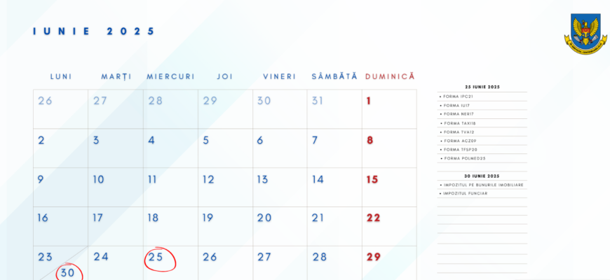 calendarul fiscal