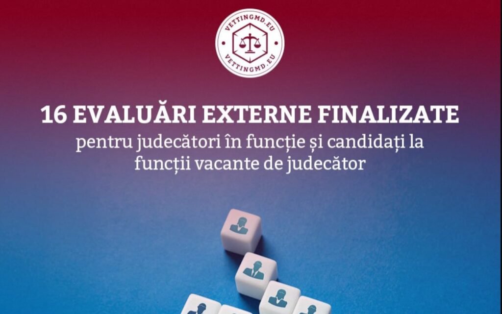 16 evaluări externe finalizate pentru judecători în funcție și candidați la funcții vacante de judecător 1 16 evaluări externe finalizate pentru judecători în funcție și candidați la funcții vacante de judecător