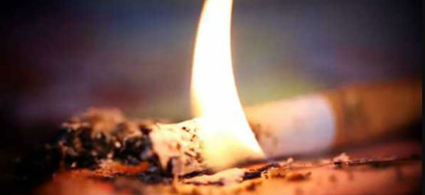 incendiu de la tigara